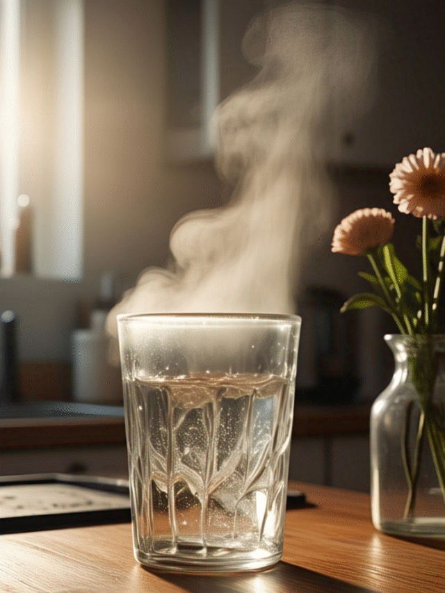Warm water for constipation and stomach cleansing